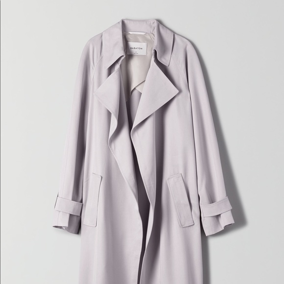 Babaton Jackets & Blazers - ARITZIA BABATON LAWSON TRENCH COAT LILAC - LARGE